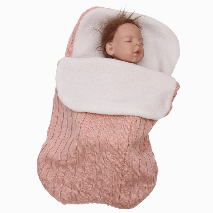 Thick Baby Swaddle Wrap Knit Envelope Sleeping Bag Newborn Infant Warm Bands Indoor Infant Stroller Sleeping Bag