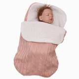 Thick Baby Swaddle Wrap Knit Envelope Sleeping Bag Newborn Infant Warm Bands Indoor Infant Stroller Sleeping Bag