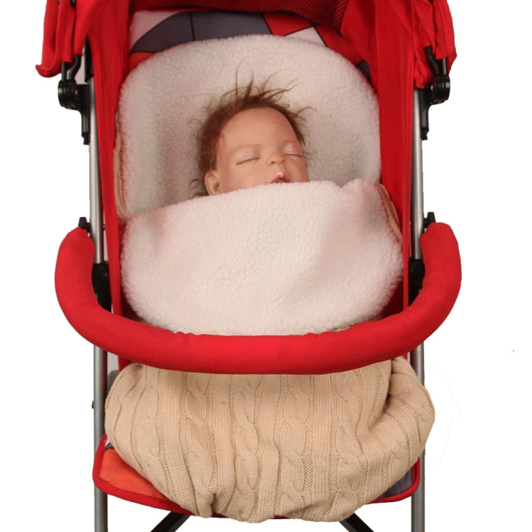 Thick Baby Swaddle Wrap Knit Envelope Sleeping Bag Newborn Infant Warm Bands Indoor Infant Stroller Sleeping Bag