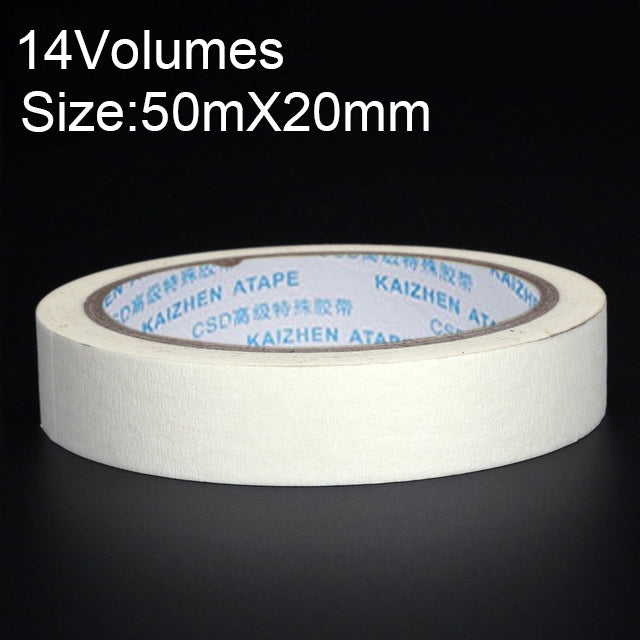 14 Volumes High Adhesion Decoration Spraying Masking office Writing Beautiful Paper Tape, Size: 50m x 20mm, Size: 50m x 20mm Size: 50m x 20mm