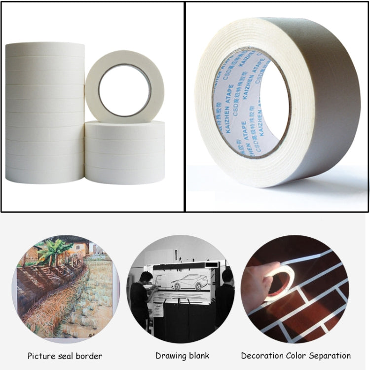14 Volumes High Adhesion Decoration Spraying Masking office Writing Beautiful Paper Tape, Size: 50m x 20mm, Size: 50m x 20mm
