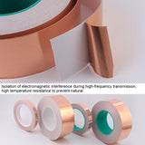 Pure Copper Double-sided Conductive Copper Foil Tape Signal Masking Tape, Size: 20m x 10mm, Size: 20m x 10mm