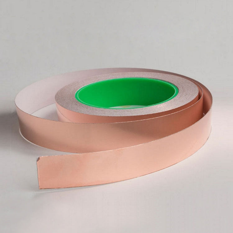 Pure Copper Double-sided Conductive Copper Foil Tape Signal Masking Tape, Size: 20m x 20mm, Size: 20m x 20mm