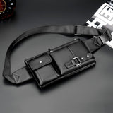 Universal Outdoor Men Shoulder Messenger Bags Retro Men Waist Bag, Size: S (24.5cm x 13cm x 1cm)