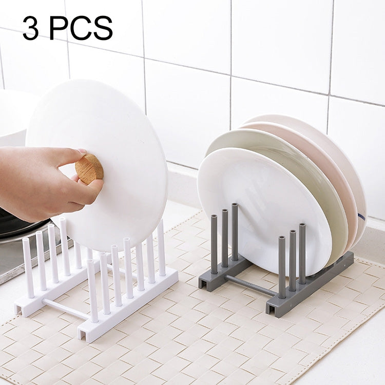 3 PCS Multi-function Kitchen Removable Plastic House Dish Rack Shelves, Random Color Delivery, Dish Rack Shelves Dish Rack Shelves