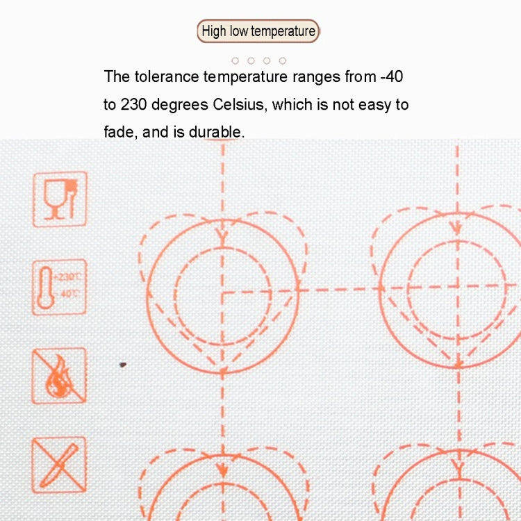 Kitchen Multi-function Roast Macaron Sugar not Sticky Pad & Kneading Pad & Insulation Pad, Size: 40*30cm, Sugar not Sticky Pad, Insulation Pad