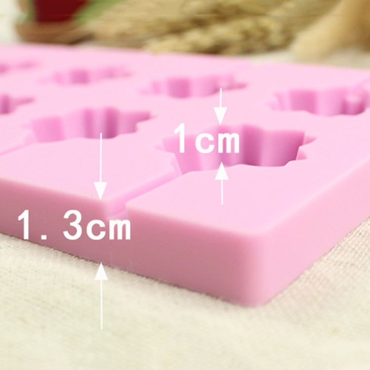 12-Capacity DIY Silicone Chocolate Molds(Lollipop Shape), Cow Shape, Lollipop Shape, Cherry Blossoms Shape