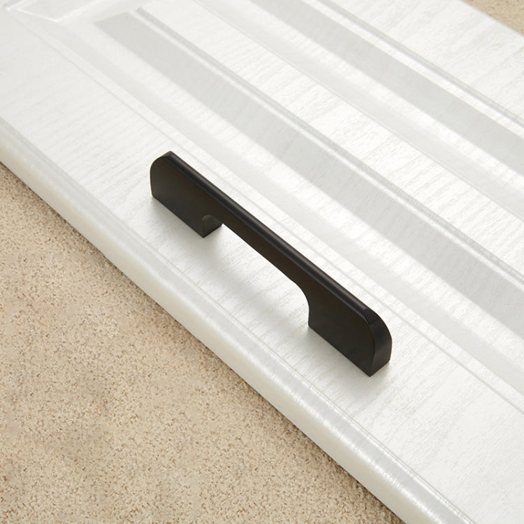 2049-128 Drawer Cabinet Door Aluminum Alloy Handle Straight Door Handle, 2049-128 (Black), 2049-128 (White)