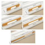 2049-160 Drawer Cabinet Door Aluminum Alloy Handle Straight Door Handle, 2049-160 (Black), 2049-160 (White)