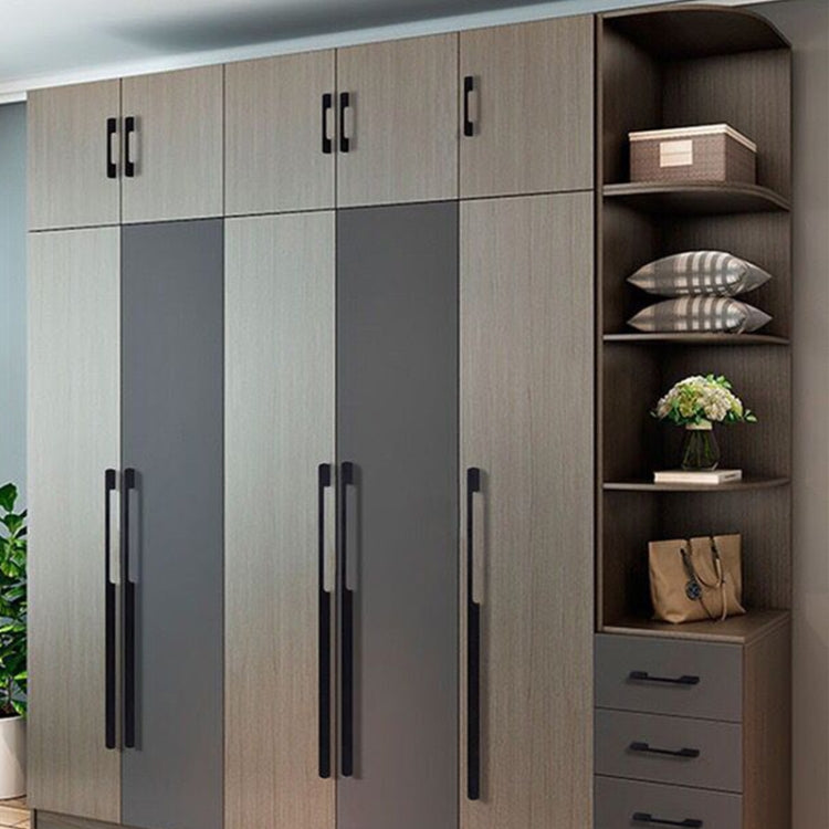 2049-160 Drawer Cabinet Door Aluminum Alloy Handle Straight Door Handle, 2049-160 (Black), 2049-160 (White)