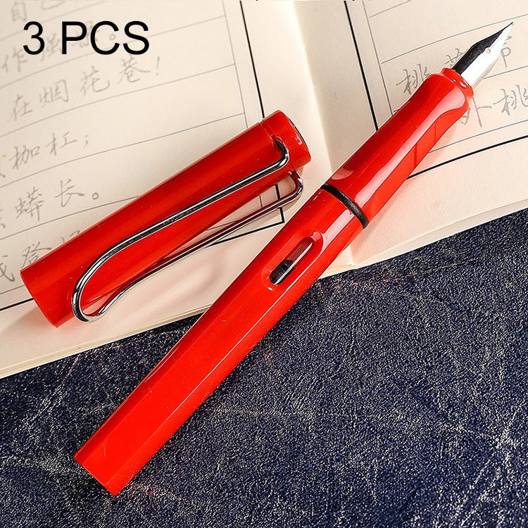3 PCS School Office Extra Fine Titanium Alloy Nib Transparent Piston Fountain Pen(Black), Random Delivery(0.5mm/0.38mm Nib), HC3328B, HC3328E, HC3328F, HC3328G, HC3328L, HC3328LG, HC3328P, HC3328R, HC3328TE, HC3328TG, HC3328TH, HC3328TL, HC3328TT      ... HC3328R