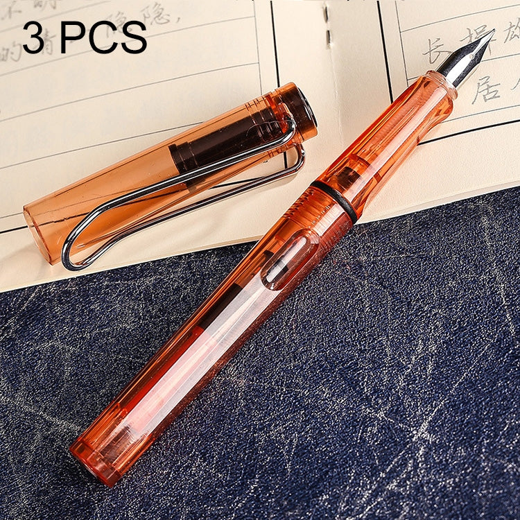 3 PCS School Office Extra Fine Titanium Alloy Nib Transparent Piston Fountain Pen(Black), Random Delivery(0.5mm/0.38mm Nib), HC3328B, HC3328E, HC3328F, HC3328G, HC3328L, HC3328LG, HC3328P, HC3328R, HC3328TE, HC3328TG, HC3328TH, HC3328TL, HC3328TT      ... HC3328TE