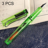 3 PCS School Office Extra Fine Titanium Alloy Nib Transparent Piston Fountain Pen(Black), Random Delivery(0.5mm/0.38mm Nib), HC3328B, HC3328E, HC3328F, HC3328G, HC3328L, HC3328LG, HC3328P, HC3328R, HC3328TE, HC3328TG, HC3328TH, HC3328TL, HC3328TT      ... HC3328TG