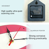11*10 inch Children Bedroom Room Decor Battery Operated Shaped Mute Non Ticking Round Wall Quartz Clock, Owl, Balloon