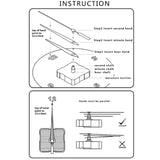 11*10 inch Children Bedroom Room Decor Battery Operated Shaped Mute Non Ticking Round Wall Quartz Clock, Owl, Balloon
