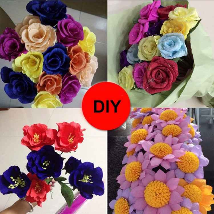 10 PCS Flowers Packaging Paper DIY Handmade Paper, Random Color Delivery, DIY Handmade Paper