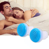 2 PCS 2 in 1 ABS Silicone Anti Snoring Air Purifier Blue