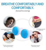 2 PCS 2 in 1 ABS Silicone Anti Snoring Air Purifier