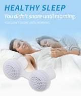 2 PCS 2 in 1 ABS Silicone Anti Snoring Air Purifier