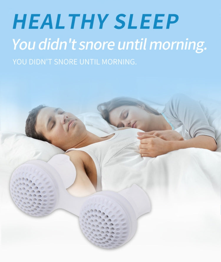 2 PCS 2 in 1 ABS Silicone Anti Snoring Air Purifier