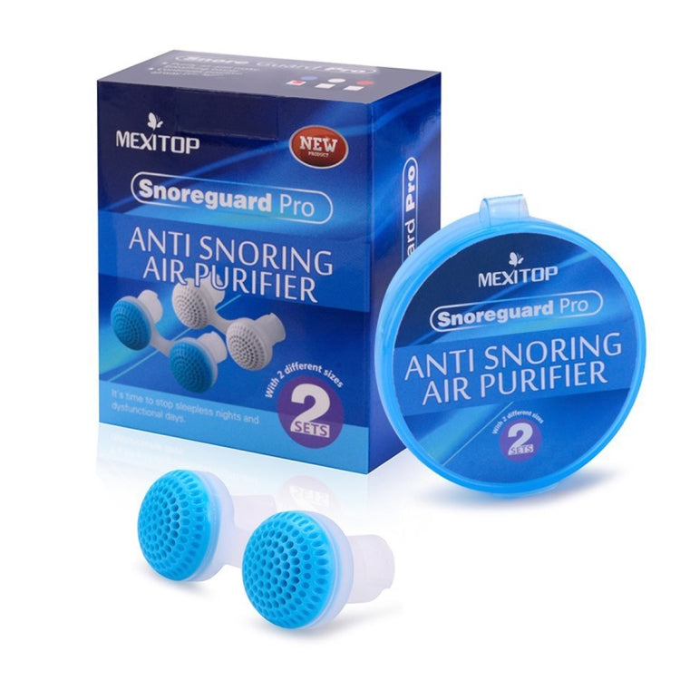 2 PCS 2 in 1 ABS Silicone Anti Snoring Air Purifier