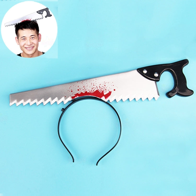 Halloween Costume Party Whole Horror Wear Head Props Saw Hair Hoop Game Show Supplies, Saw