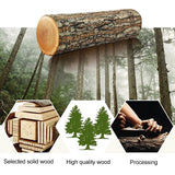 Solid Wood Dish Drip Rack Plate Holder, Size: 14x12x10cm, 3 Grid