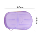 5 PCS Disposable Portable Travel Boxed Confetti Soap Mini Soap Paper, Random Color Delivery, 5 PCS