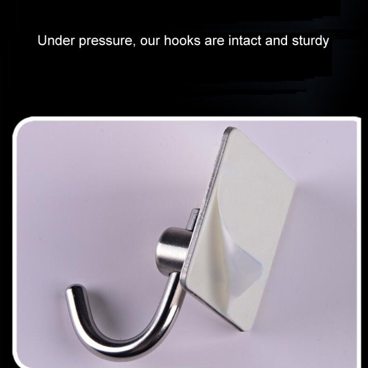 MYD-1038 304 Stainless Steel Sticky Hook Kitchen Bathroom Multi-functional Hole Free Wall Mount Holder, MYD-1038