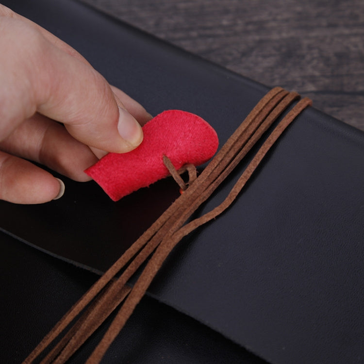 DIY Creativity Loose-leaf Imitation Leather Retro Love Heart Lock Pattern Commemorative Photo Album, Size: L, Size: L