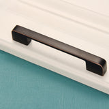 6613-224 Simple Cabinet Door Handle Drawer Wardrobe Zinc Alloy Handle, 6613-224(Black Red)