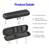 Multi-function Stationery Earphone Data Cable Storage Box Protective Bag, Data Cable Storage Box