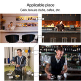 9 in 1 Stainless Steel Cocktail Shaker Tools Set with Wooden Mount, Capacity: 750ml, 750ml