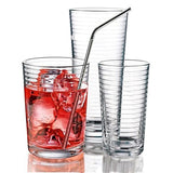 4pcs Reusable Stainless Steel Drinking Straw + Cleaner Brush Set Kit,  215*8mm, 215*8mm (Combination)