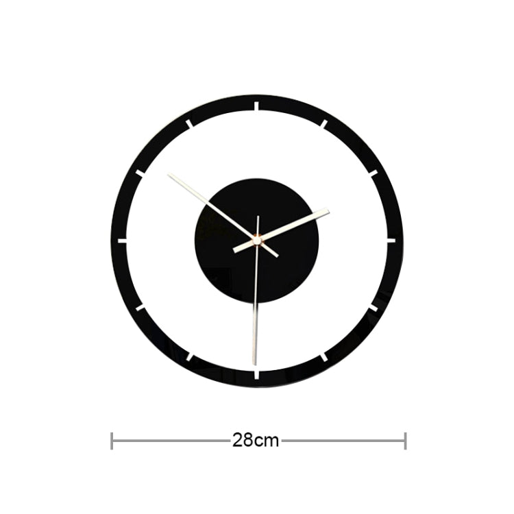TM011 A Round Wooden Dial Transparent Acrylic Mute Wall Clock, TM011 A