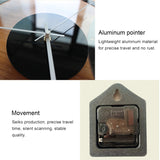 TM011 A Round Wooden Dial Transparent Acrylic Mute Wall Clock, TM011 A