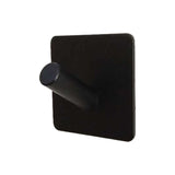 Stainless Steel Black Oblique Hook Bathroom Non-perforated Coat Rack, Black Oblique Hook