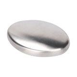 Portable Cleaning Stainless Steel Oval Hand Soap Eliminating Odour Remover, Random Style Delivery, Oval