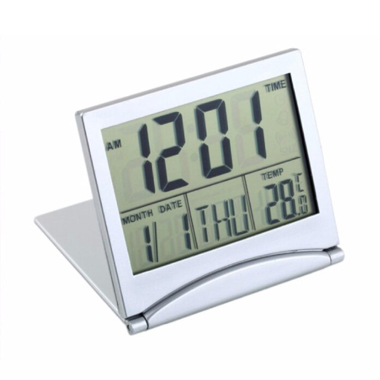 MT-033 LCD Display Portable Folding Digital Travel Temperature Alarm Clock, MT-033