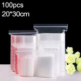 100pcs/pack PE Self Sealing Clear Zip Lock Packaging Bag, 20cm x 30cm, Custom Printing and Size are welcome, 20*30cm 20*30cm