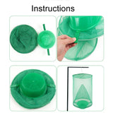 3pcs Folding Hanging Automatic Fly Hunter, Induced Fly Cage, Fly Cage