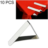 10 PCS Stainless Steel Tablecloth Clip Adjustable Triangle Clamp Holder, 10 PCS 10 PCS