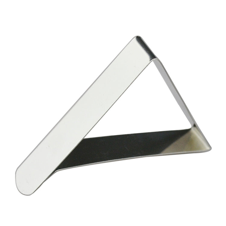 10 PCS Stainless Steel Tablecloth Clip Adjustable Triangle Clamp Holder, 10 PCS