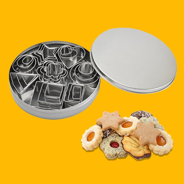 24 PCS / Set Stainless Steel DIY Cookie Biscuits Molds Geometry Baking Tools (Octagon), HC4340A, HC4340B, HC4340C