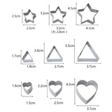 24 PCS / Set Stainless Steel DIY Cookie Biscuits Molds Geometry Baking Tools (Octagon), HC4340A, HC4340B, HC4340C