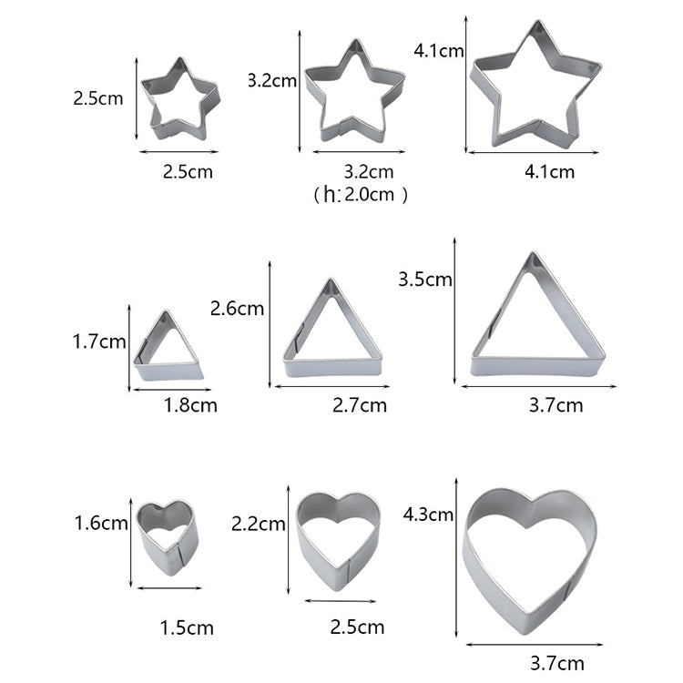 24 PCS / Set Stainless Steel DIY Cookie Biscuits Molds Geometry Baking Tools (Octagon), HC4340A, HC4340B, HC4340C