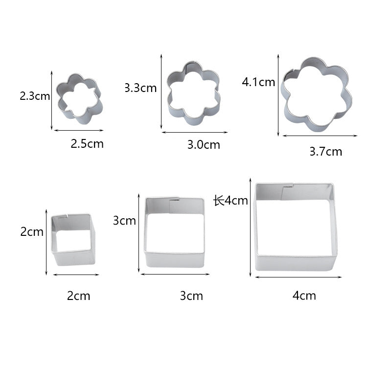 24 PCS / Set Stainless Steel DIY Cookie Biscuits Molds Geometry Baking Tools (Octagon), HC4340A, HC4340B, HC4340C