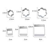 24 PCS / Set Stainless Steel DIY Cookie Biscuits Molds Geometry Baking Tools (Octagon), HC4340A, HC4340B, HC4340C