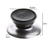 12 PCS Kitchen Universal Replaceable Pot Cover Handle Circular Plastic Knob, Pot Cover Plastic Knob