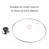 12 PCS Kitchen Universal Replaceable Pot Cover Handle Circular Plastic Knob, Pot Cover Plastic Knob